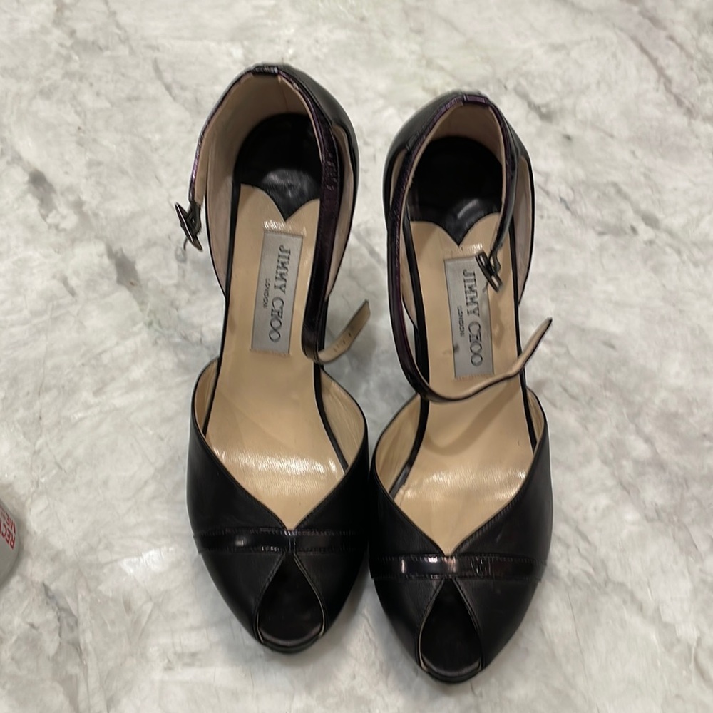 Jimmy Choo Black Platform Heels